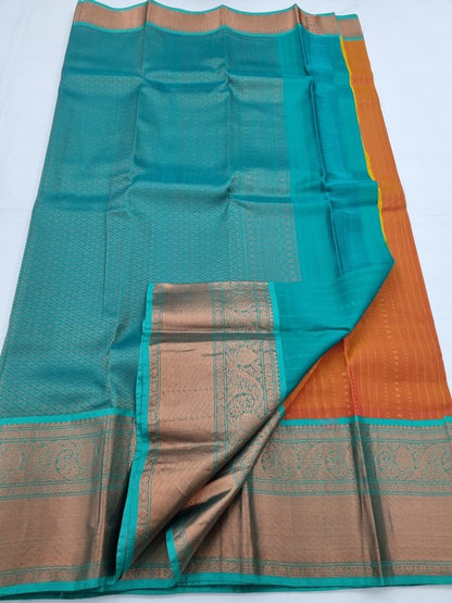 Maroon And Light Brown Kanchipuram Pure Silk Sarees – Kanchipuram Lakshaya Silks