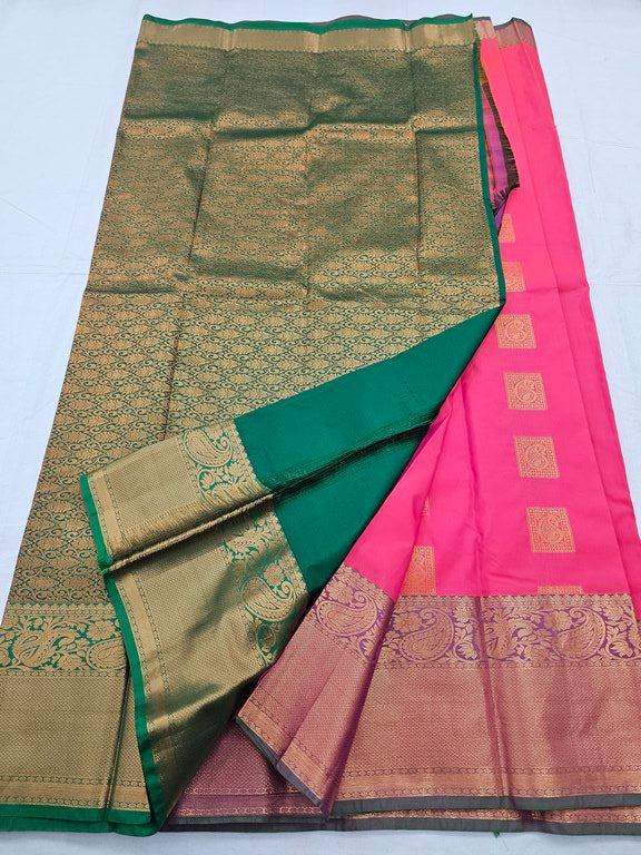 Kanchipuram Blended Fancy Silk Sarees 130