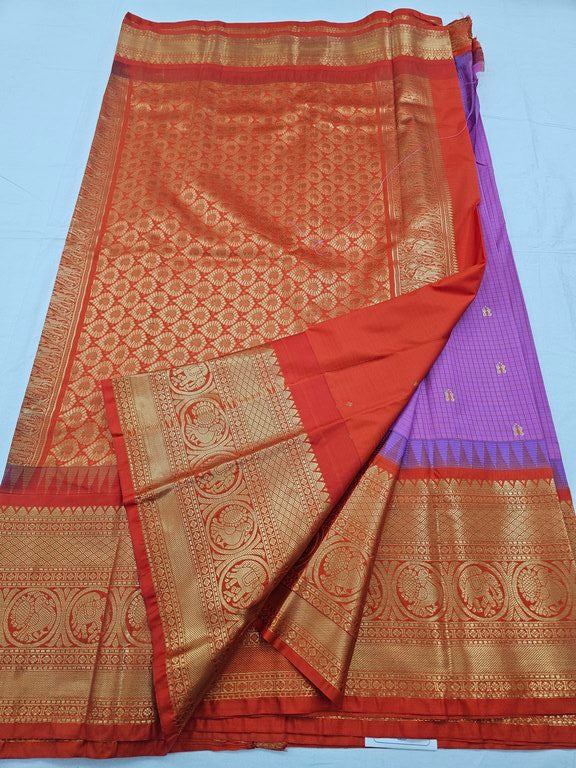 Kanchipuram Blended Gadwal Silk Sarees 134