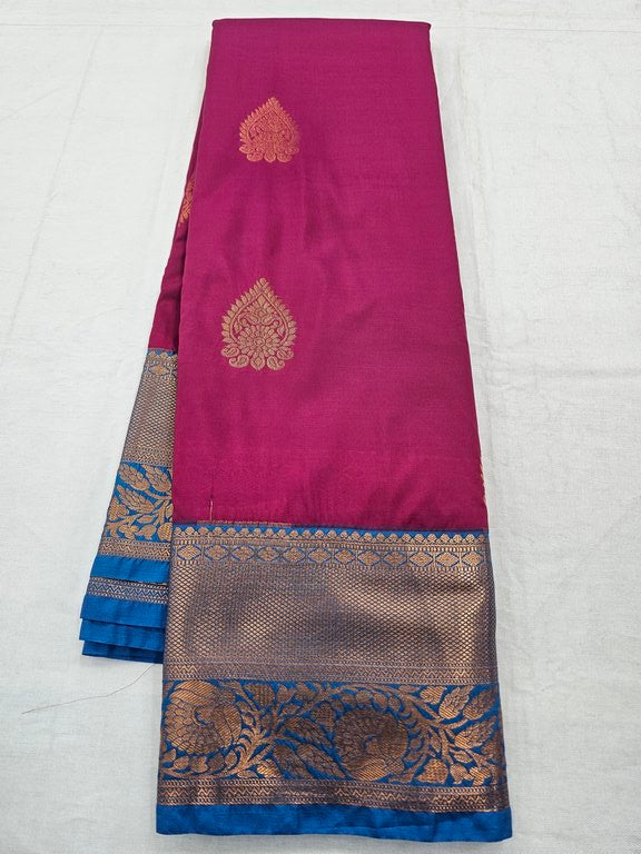 Kanchipuram Blended Fancy Silk Sarees 136