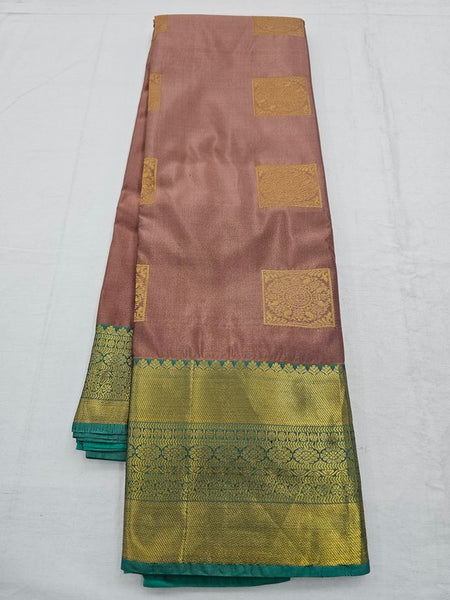 Mustard Yellow And Maroon Kanchipuram Pure Silk Sarees