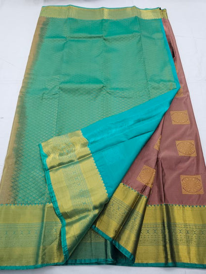 Mustard Yellow And Maroon Kanchipuram Pure Silk Sarees – Kanchipuram Lakshaya Silks