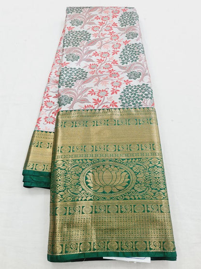 Lite Pink Kanchipuram Pure Silk Sarees – Kanchipuram Lakshaya Silks