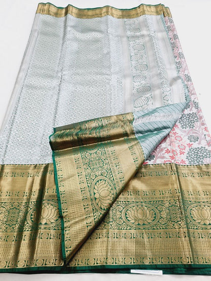 Lite Pink Kanchipuram Pure Silk Sarees