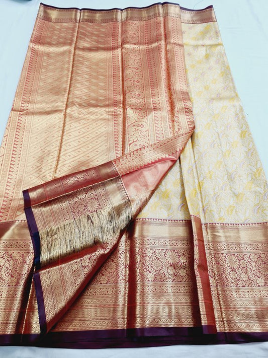 Kanchipuram Blended Tissue Silk Sarees 097