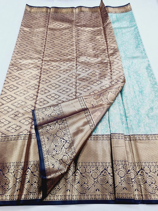 Kanchipuram Blended Tissue Silk Sarees 098