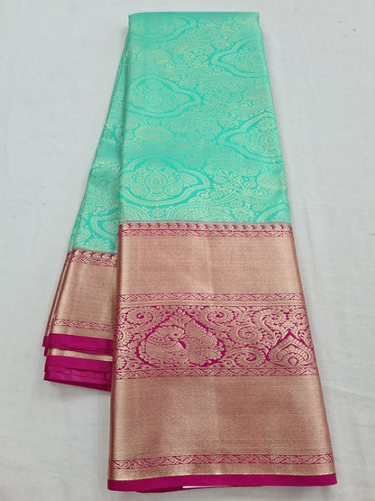 Burnt Orange And Dark Pink Kanchipuram Pure Silk Sarees – Kanchipuram Lakshaya Silks