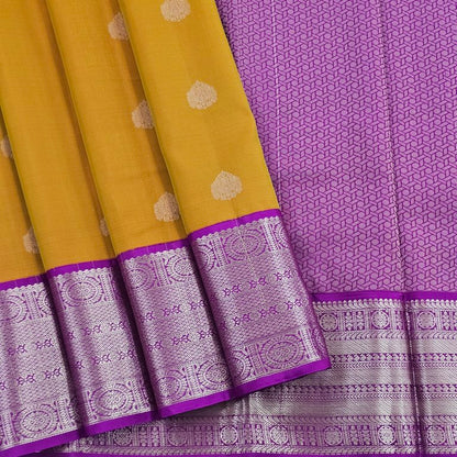 Purple And Purple Kanchipuram Pure Silk Sarees