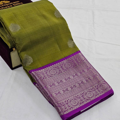Purple And Light Blue Kanchipuram Pure Silk Sarees – Kanchipuram Lakshaya Silks