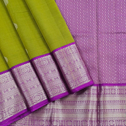 Purple And Light Blue Kanchipuram Pure Silk Sarees