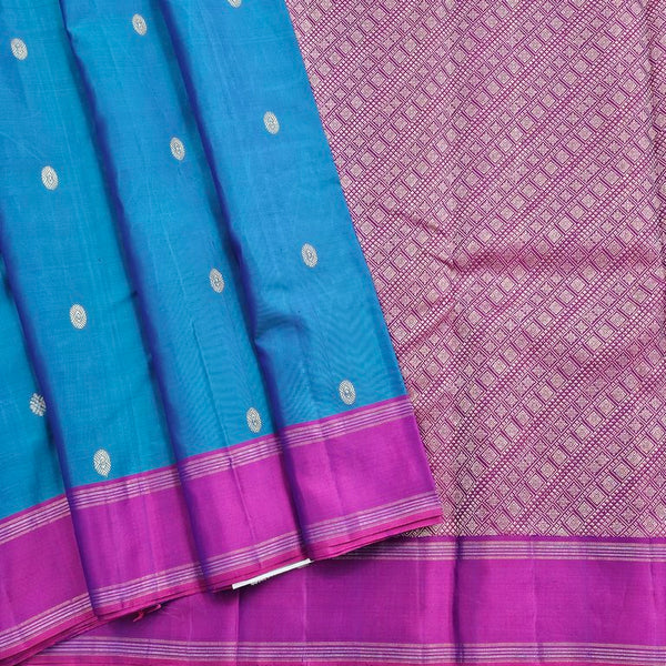Turquoise Blue Kanchipuram Pure Silk Sarees