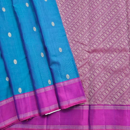 Turquoise Blue Kanchipuram Pure Silk Sarees – Kanchipuram Lakshaya Silks