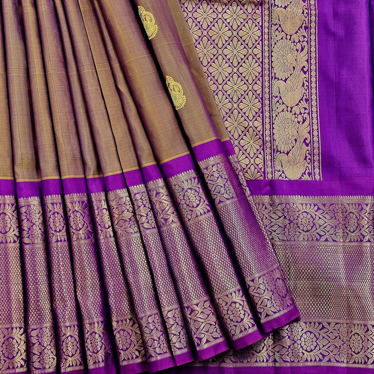 Kanchipuram Pure Elegant Fancy Silk Saree 012