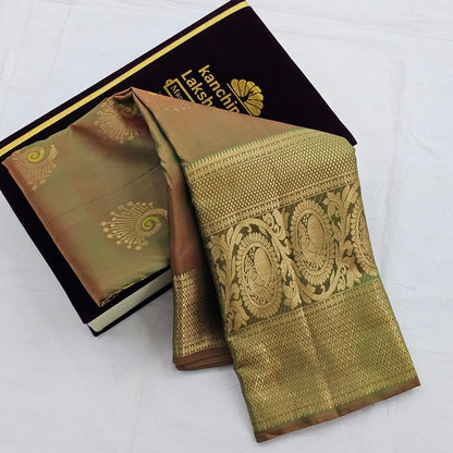 Orange Kanchipuram Pure Silk Sarees – Kanchipuram Lakshaya Silks