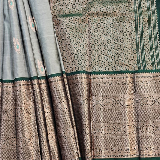 Kanchipuram Pure Elegant Fancy Silk Saree 021
