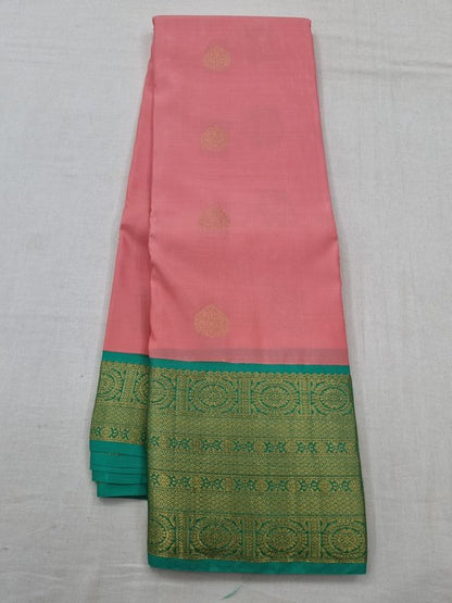 Kanchipuram Pure Silk Saree 010 Pink And Green – Kanchipuram Lakshaya Silks