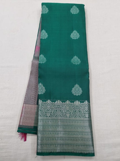 Rani Pink And Rani Pink Kanchipuram Pure Silk Saree With Handloom – Kanchipuram Lakshaya Silks