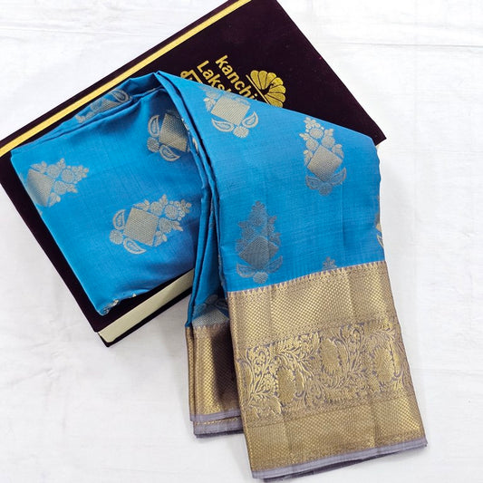 Kanchipuram Pure Elegant Fancy Silk Saree 033