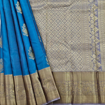 Royal Blue Kanchipuram Pure Silk Sarees – Kanchipuram Lakshaya Silks
