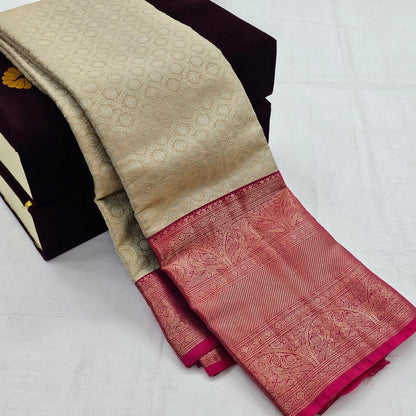 Pastel Green Kanchipuram Pure Silk Saree – Kanchipuram Lakshaya Silks