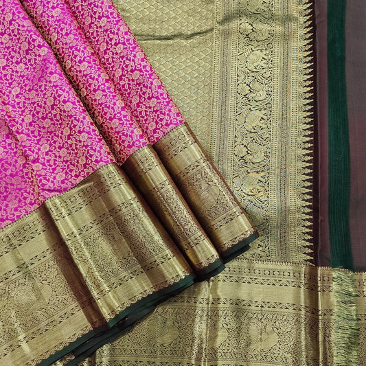Kanchipuram Traditional Pure Handloom Bridal Silk Saree 021