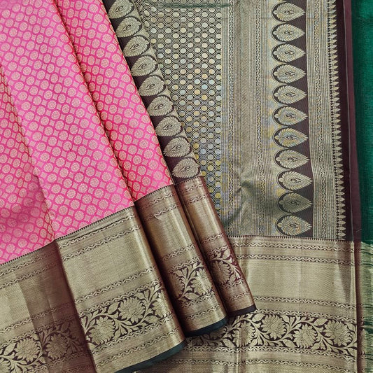 Kanchipuram Traditional Pure Handloom Bridal Silk Saree 023