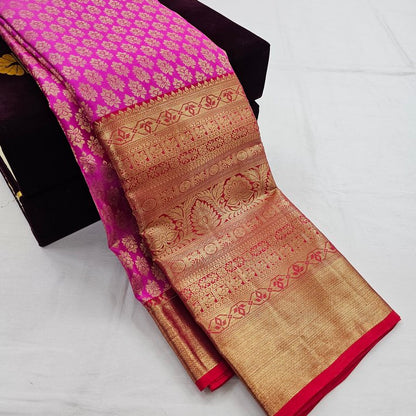 Silk and Pink Kanchipuram Bridal Saree 024 – Kanchipuram Lakshaya Silks