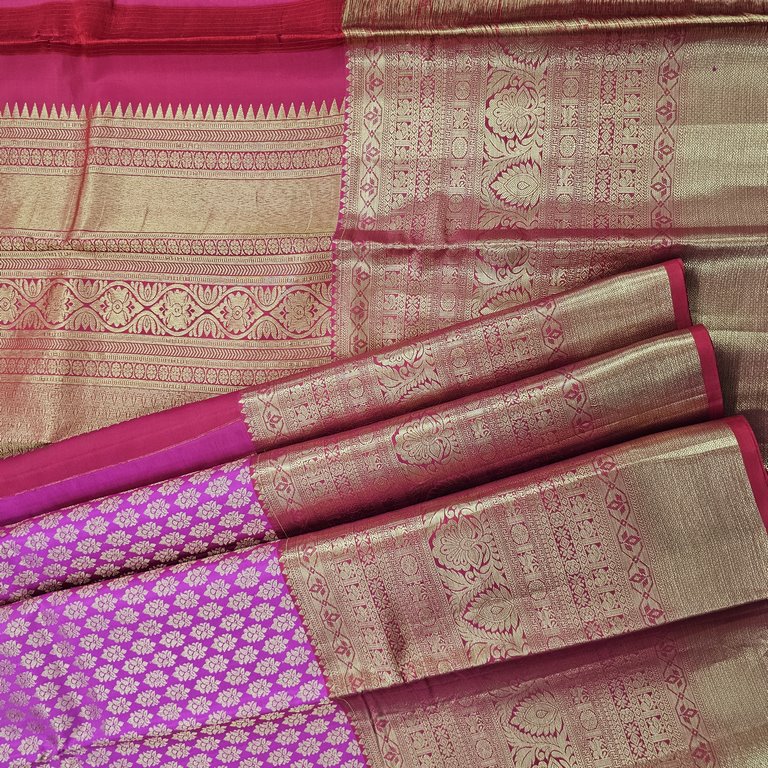 Kanchipuram Traditional Pure Handloom Bridal Silk Saree 024