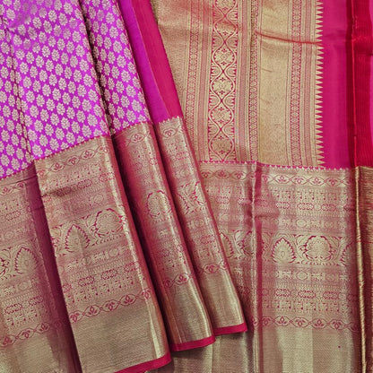Silk and Pink Kanchipuram Bridal Saree 024 – Kanchipuram Lakshaya Silks