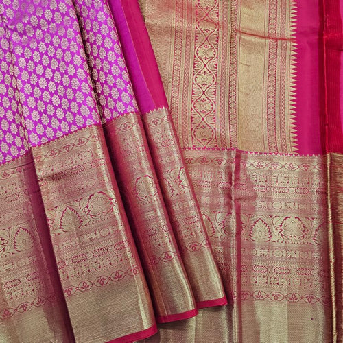 Silk and Pink Kanchipuram Bridal Saree 024 – Kanchipuram Lakshaya Silks