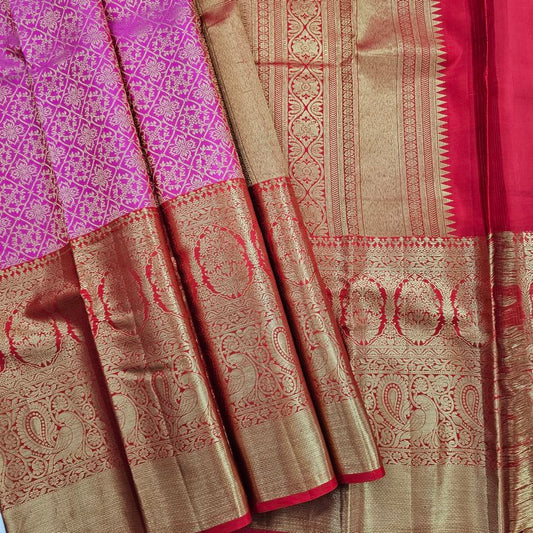 Kanchipuram Traditional Pure Handloom Bridal Silk Saree 027