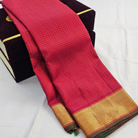 Kanchipuram Traditional Pure Handloom vaira oosi Silk Saree 025
