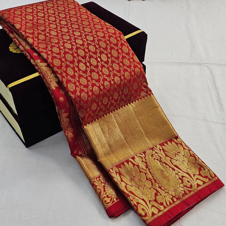 Kanchipuram Luxury Pure  Wedding Bridal Silk Saree 016