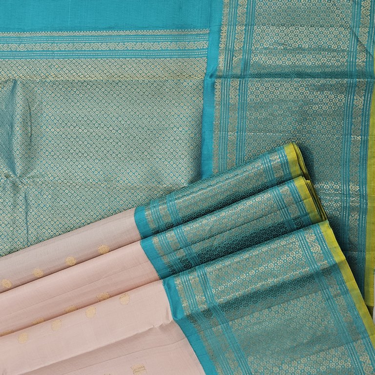 Kanchipuram Pure Handloom Korvai Fancy Silk Saree 005