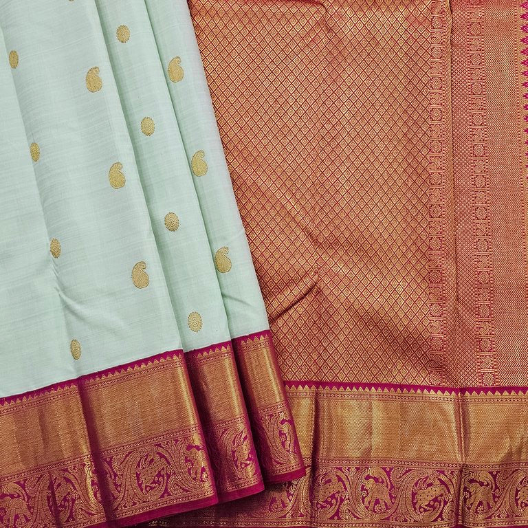 Kanchipuram Pure Handloom Korvai Fancy Silk Saree 006