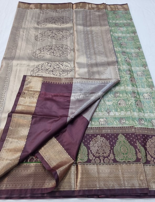 Kanchipuram Blended Tissue Silk Sarees 137