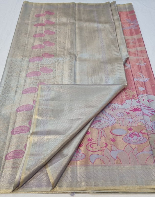 Kanchipuram Blended Tissue Silk Sarees 141