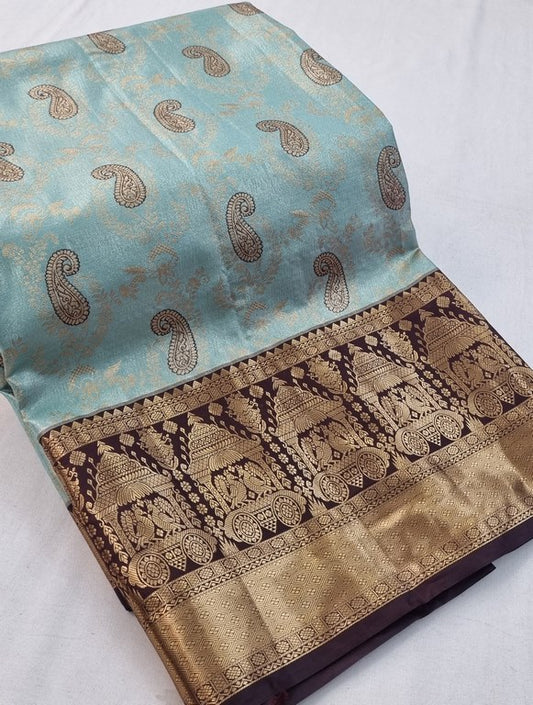 Kanchipuram Blended Tissue Silk Sarees 142