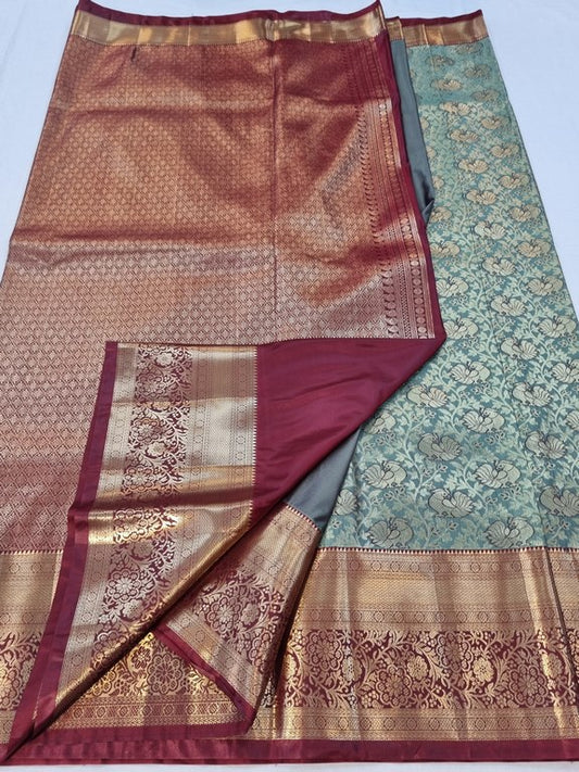 Kanchipuram Blended Bridal Silk Sarees 145