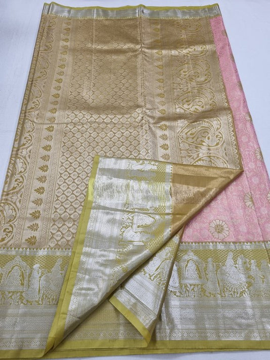 Kanchipuram Blended Tissue Silk Sarees 156