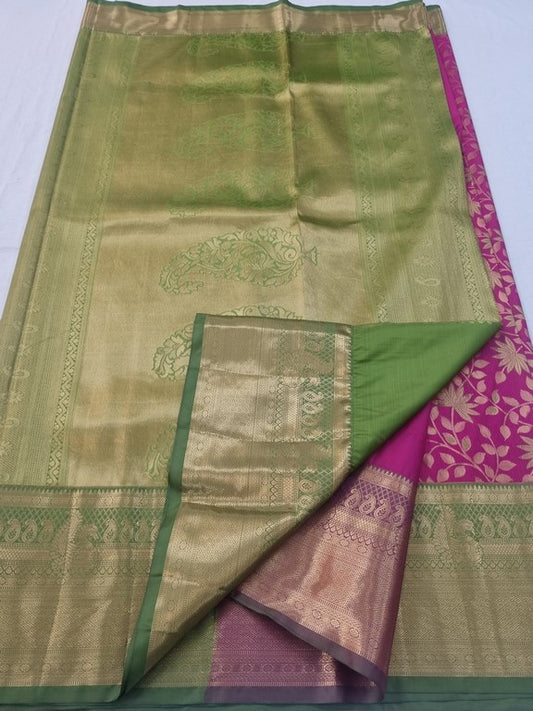 Kanchipuram Blended Tissue Silk Sarees 164