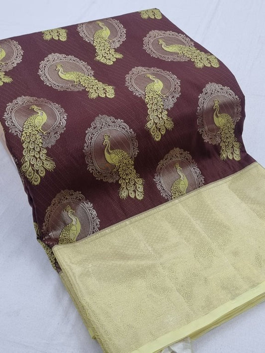 Kanchipuram Blended Tissue Silk Sarees 178
