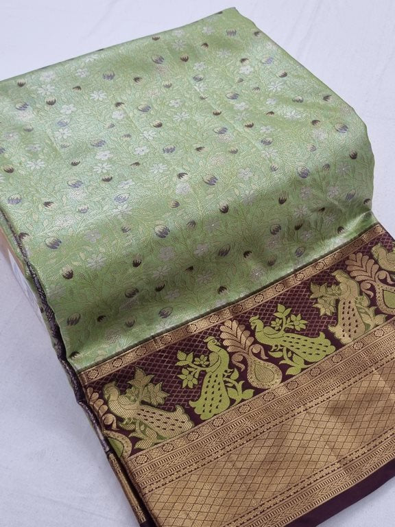 Kanchipuram Blended Tissue Silk Sarees 181