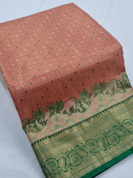 Kanchipuram Blended Tissue Silk Sarees 183