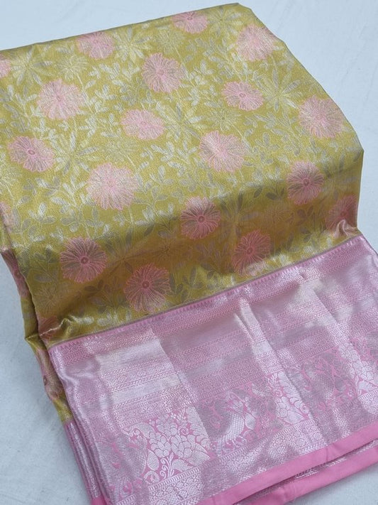 Kanchipuram Blended Tissue Silk Sarees 184