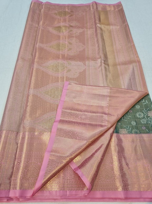 Kanchipuram Blended Tissue Silk Sarees 187