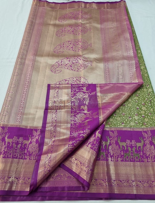 Kanchipuram Blended Tissue Silk Sarees 191