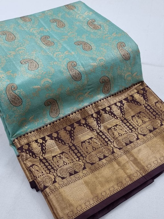 Kanchipuram Blended Tissue Silk Sarees 194
