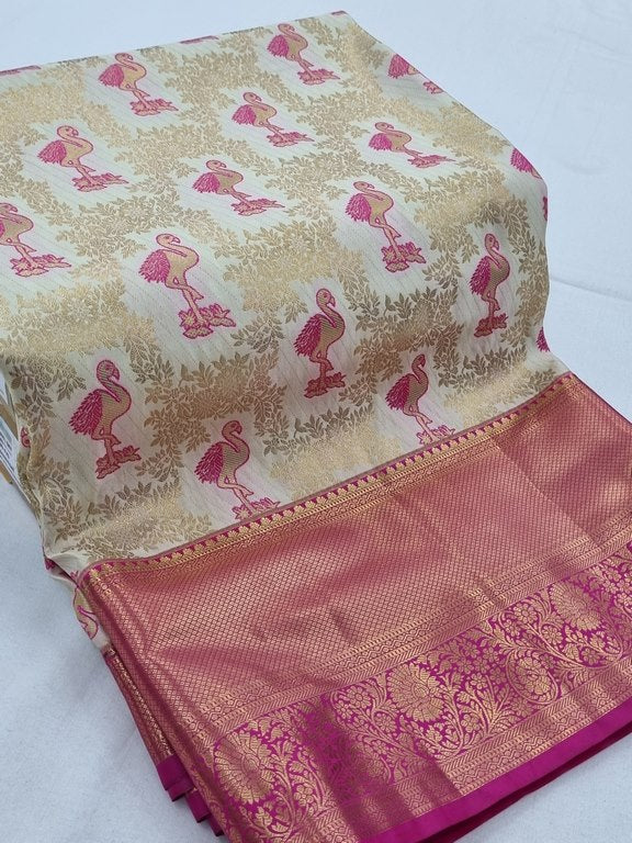 Kanchipuram Blended Tissue Silk Sarees 195