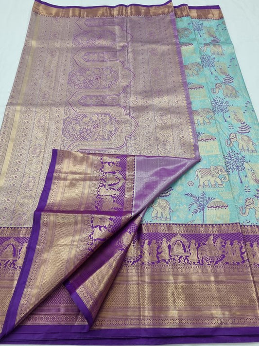 Kanchipuram Blended Tissue Silk Sarees 197